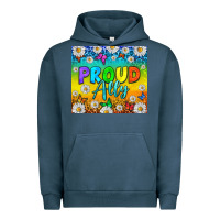 Pigment Midnight Navy LGBTQ+ Proud Ally With Daisy Tumbler Urban Hoodie - BundleAndBundleShop