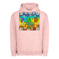 Pigment Salmon LGBTQ+ Proud Ally With Daisy Tumbler Urban Hoodie - BundleAndBundleShop