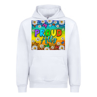 White LGBTQ+ Proud Ally With Daisy Tumbler Urban Hoodie - BundleAndBundleShop
