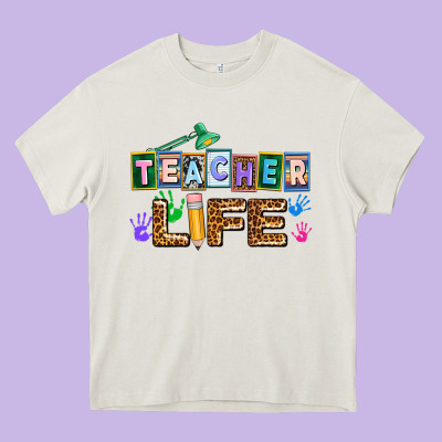 Teacher Life Heavy Core Tee Designed By Adodesignshop