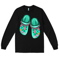 Black nurse crocs Long Sleeve Tee - MaliasSmallBusiness