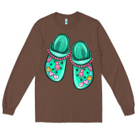 Chestnut nurse crocs Long Sleeve Tee - MaliasSmallBusiness
