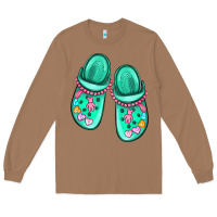 Toasted Coconut nurse crocs Long Sleeve Tee - MaliasSmallBusiness