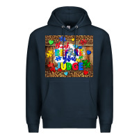 Navy think before you judge Premium Hoodie - CowGirlArtShop
