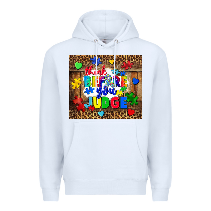 Think Before You Judge Premium Hoodie by CowGirlArtShop | Teevron