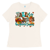 Bone fall for jesus he never leaves Ladies Tee - AdoDesignShop
