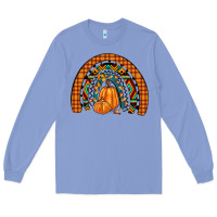 Colony Blue fall pumpkin rainbow Long Sleeve Tee - JahusDesignShop