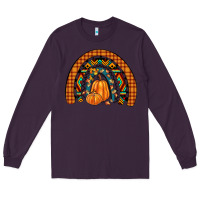 Plum fall pumpkin rainbow Long Sleeve Tee - JahusDesignShop