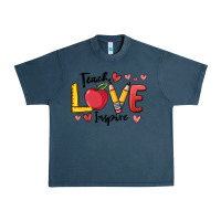 Midnight Navy teach love inspire Urban Heavy Tee - MaliasSmallBusiness