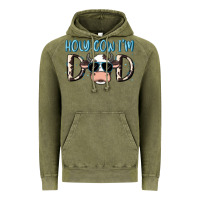 Vintage Olive holy cow i'm dad Vintage Hoodie - MaliasSmallBusiness