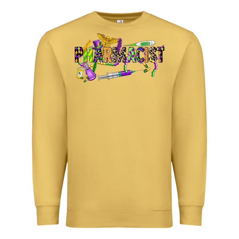 Mardi Gras Pharmacist Premium Sweatshirt by CowGirlArtShop | Teevron