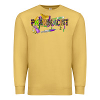 Antique Gold mardi gras pharmacist Premium Sweatshirt - CowGirlArtShop