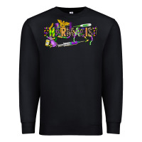 Black mardi gras pharmacist Premium Sweatshirt - CowGirlArtShop