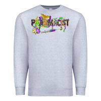 Heather Grey mardi gras pharmacist Premium Sweatshirt - CowGirlArtShop
