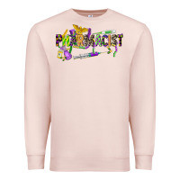 Pale Pink mardi gras pharmacist Premium Sweatshirt - CowGirlArtShop