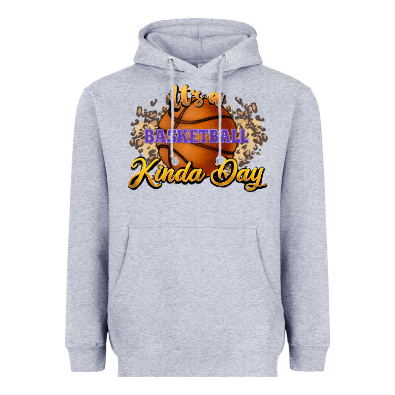 It's A Basketball Kinda Day Heavyweight Hoodie by HowdyJamesFarm | Teevron