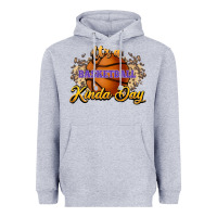 Heather Grey It's a Basketball kinda day Heavyweight Hoodie - HowdyJamesFarm
