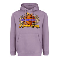 Lavender It's a Basketball kinda day Heavyweight Hoodie - HowdyJamesFarm