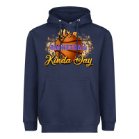 Navy It's a Basketball kinda day Heavyweight Hoodie - HowdyJamesFarm