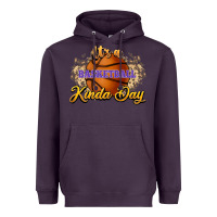 Plum It's a Basketball kinda day Heavyweight Hoodie - HowdyJamesFarm