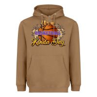 Toasted Coconut It's a Basketball kinda day Heavyweight Hoodie - HowdyJamesFarm