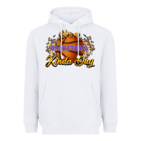 White It's a Basketball kinda day Heavyweight Hoodie - HowdyJamesFarm