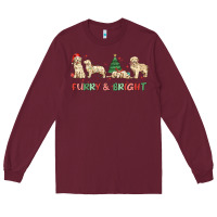 Burgundy furry and bright Long Sleeve Tee - MaliasSmallBusiness