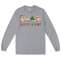 Heather Grey furry and bright Long Sleeve Tee - MaliasSmallBusiness