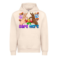 Sandshell LGBTQ+ You Are Safe Here Urban Hoodie - BundleAndBundleShop