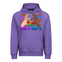 Tulip LGBTQ+ You Are Safe Here Urban Hoodie - BundleAndBundleShop