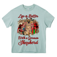 Arona Christmas life is better with a german shepherd Heavy Core Tee - JahusDesignShop