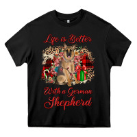 Black Christmas life is better with a german shepherd Heavy Core Tee - JahusDesignShop
