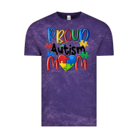 Cloud Purple proud autism mom Vintage Tee - MaliasSmallBusiness