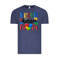Vintage Denim proud autism mom Vintage Tee - MaliasSmallBusiness