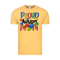Vintage Mustard proud autism mom Vintage Tee - MaliasSmallBusiness