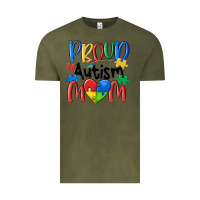 Vintage Olive proud autism mom Vintage Tee - MaliasSmallBusiness