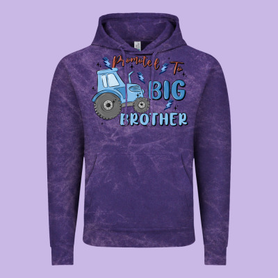 Promoted To Big Brother Vintage Hoodie Designed By Maliassmallbusiness