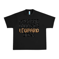 Black mascara leopard done Urban Heavy Tee - MaliasSmallBusiness