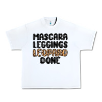White mascara leopard done Urban Heavy Tee - MaliasSmallBusiness