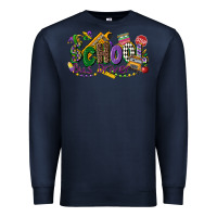 Navy school bus driver mardi gras Premium Sweatshirt - CowGirlArtShop