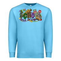 Ocean Blue school bus driver mardi gras Premium Sweatshirt - CowGirlArtShop