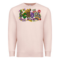 Pale Pink school bus driver mardi gras Premium Sweatshirt - CowGirlArtShop