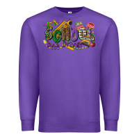 Purple school bus driver mardi gras Premium Sweatshirt - CowGirlArtShop