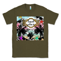 Army Green Beach Please Classic Tee - CowhideDigitalArt
