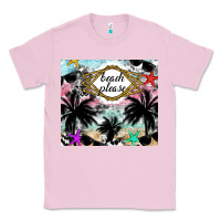 Bubblegum Pink Beach Please Classic Tee - CowhideDigitalArt