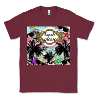 Burgundy Beach Please Classic Tee - CowhideDigitalArt