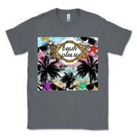 Charcoal Heather Beach Please Classic Tee - CowhideDigitalArt