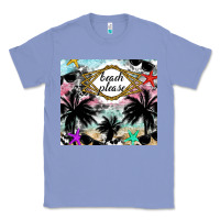 Colony Blue Beach Please Classic Tee - CowhideDigitalArt