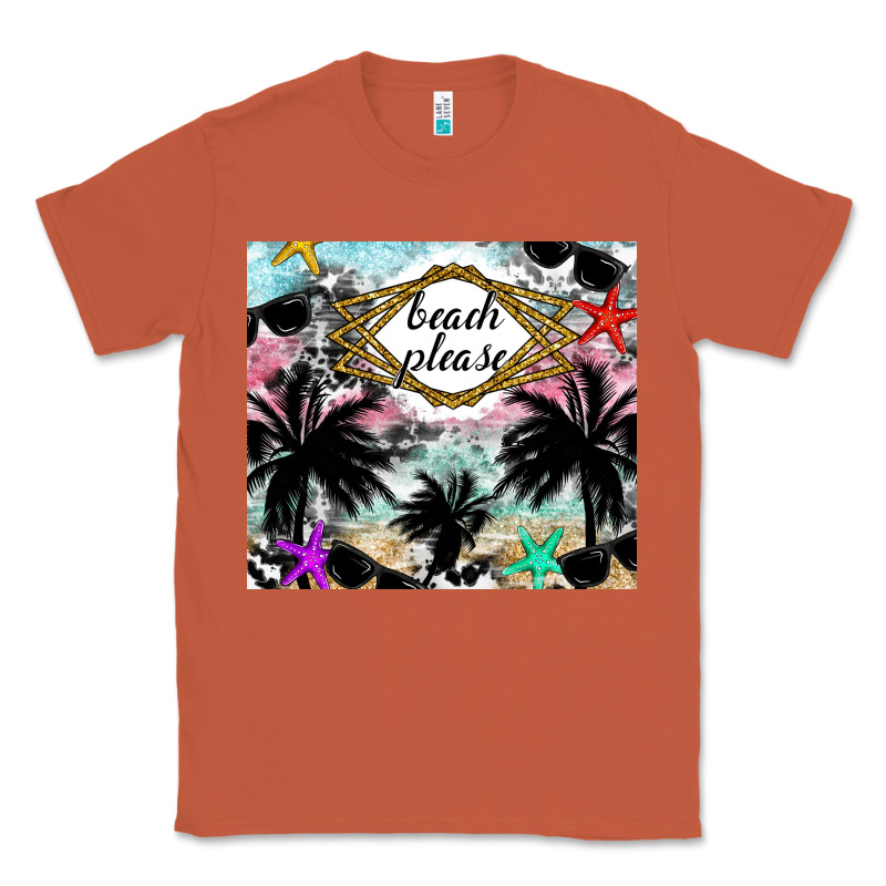 Beach Please Classic Tee by CowhideDigitalArt | Teevron