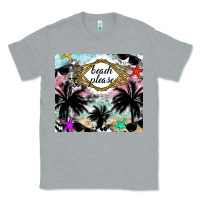 Heather Grey Beach Please Classic Tee - CowhideDigitalArt